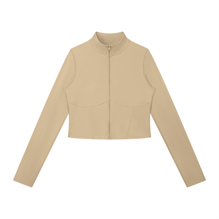Cropped Zip Sports Jacket