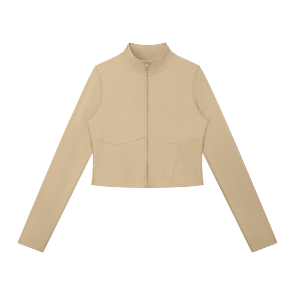 Cropped Zip Sports Jacket