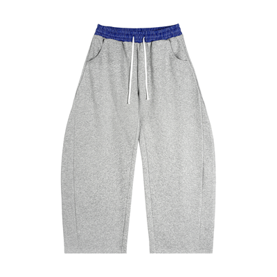 Contrast Plaid Sweatpants