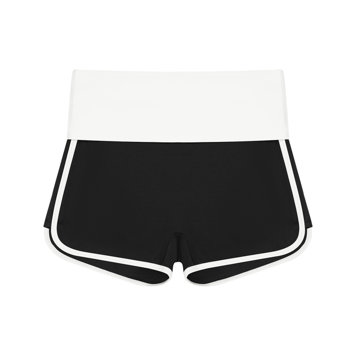 Color Block Yoga Shorts