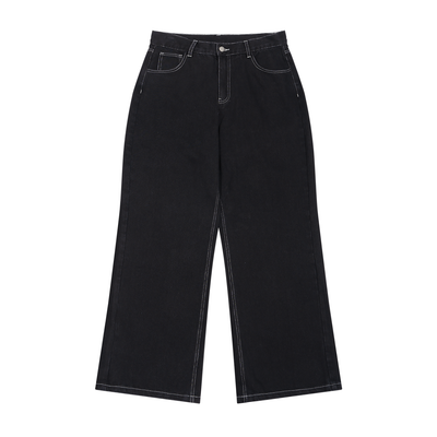 Straight Leg Raw Denim Jeans