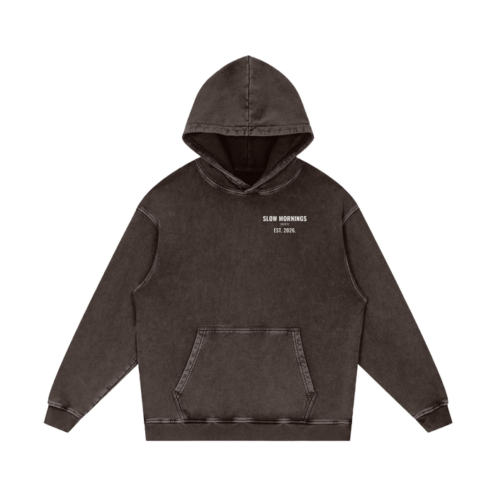 Slow Mornings Snow Wash Hoodie