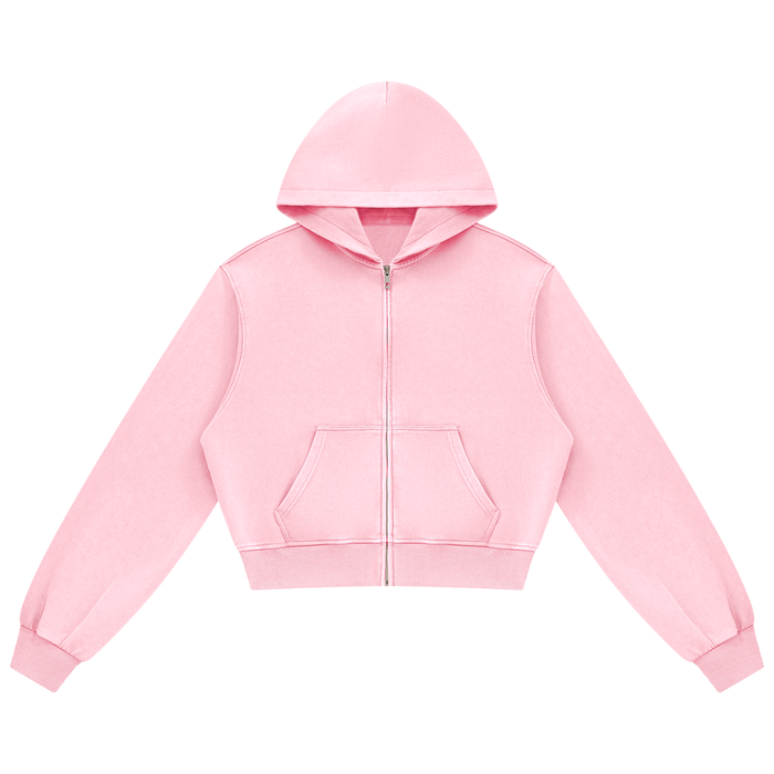 Mineral Wash Full Zip Hoodie