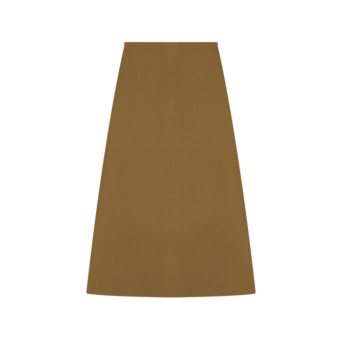 Solid Color Knit Maxi Skirt