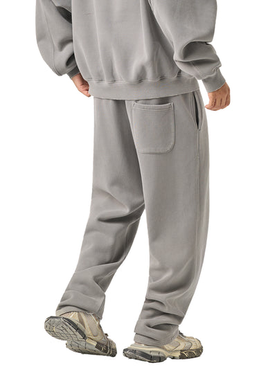 Frayed Enzyme Washed Fleece Sweatpants
