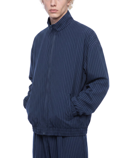 Striped Full-Zip Track Jacket