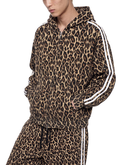Leopard Full Zip Hoodie
