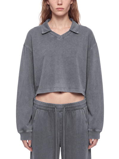 Vintage Wash Crop Sweatshirt