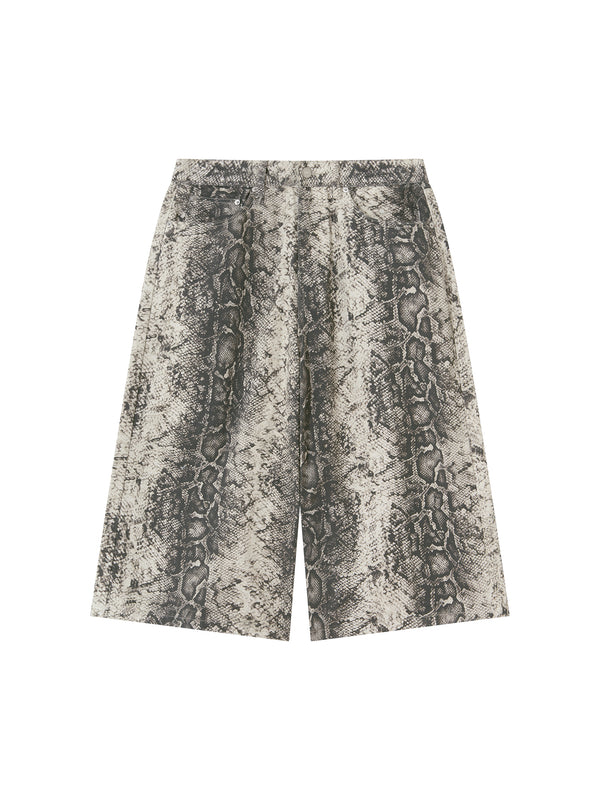 Snake Print Shorts