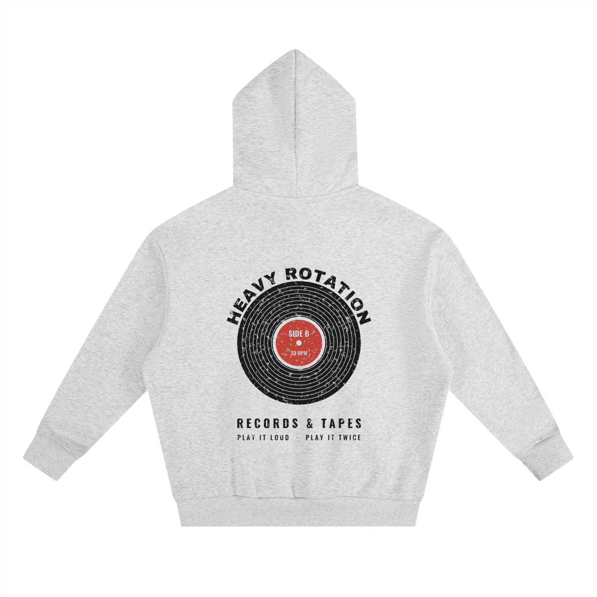 Heavy Rotation Heavyweight Hoodie – Oat Gray – back