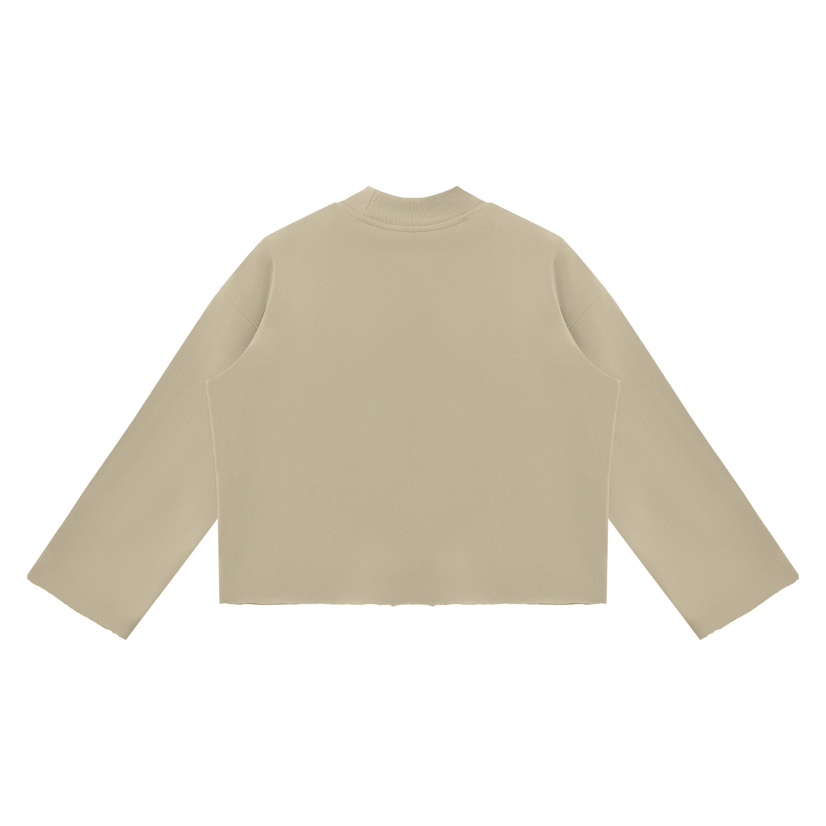 No Luck Casino Mock Neck Sweatshirt – Khaki – back