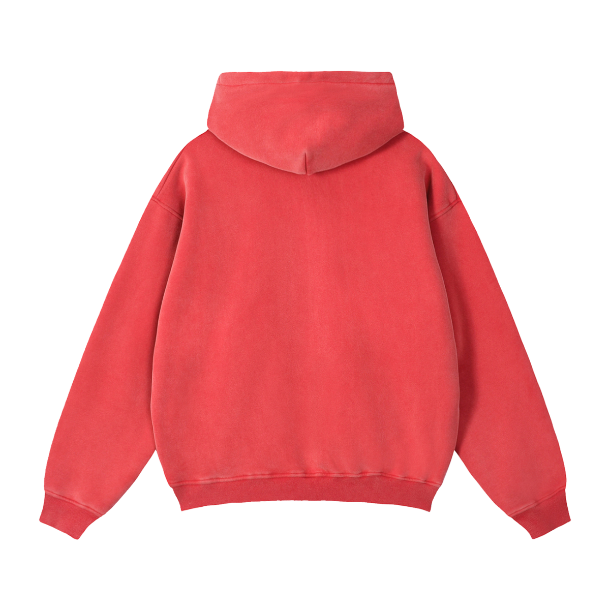Sunday League Boxy Zip Hoodie – Red – back