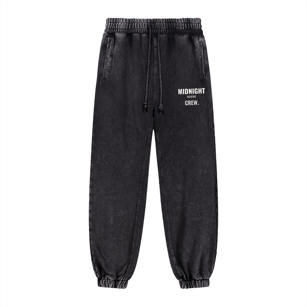 Midnight Rowing Snow Wash Sweatpants – Black – front