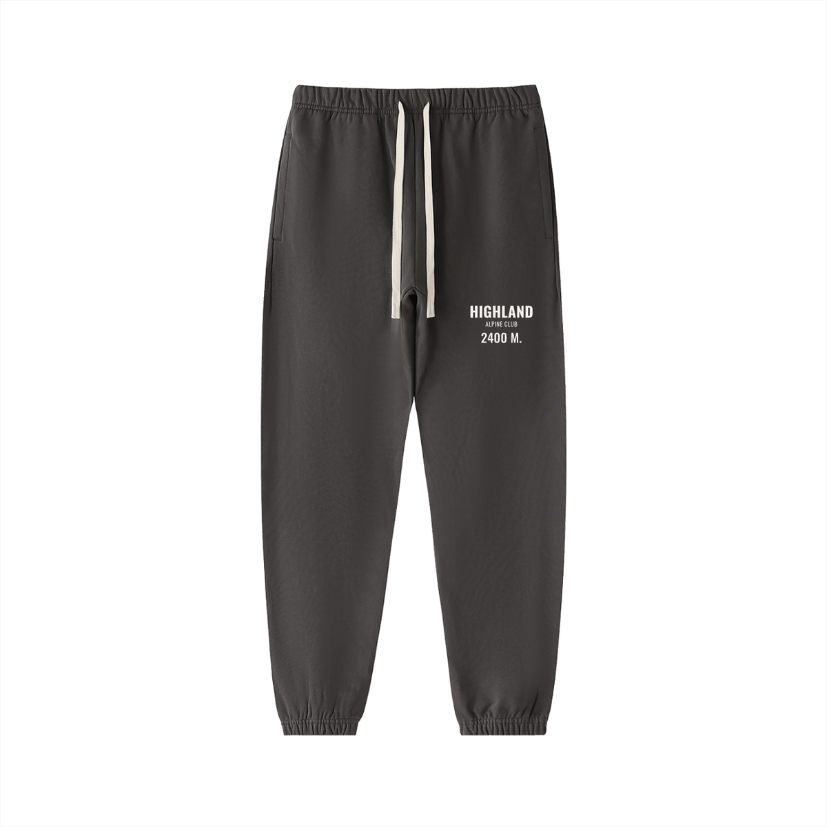 Highland Heavyweight Sweatpants – Dark Gray – front