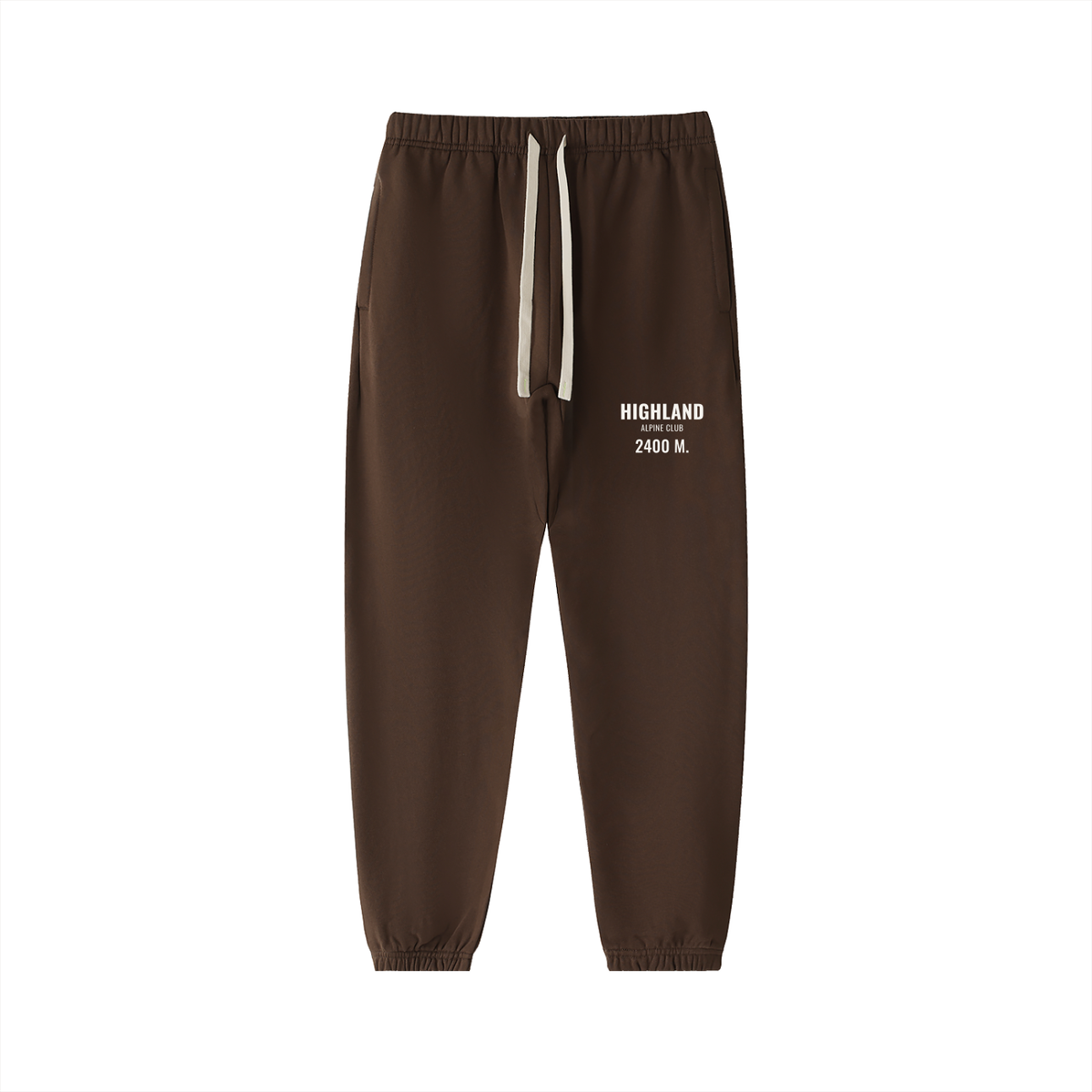 Highland Heavyweight Sweatpants – Coffee – front