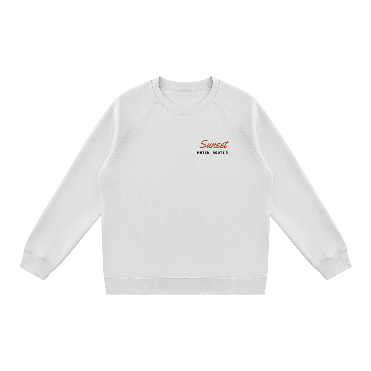 Sunset Motel Sweatshirt – Light Gray – front