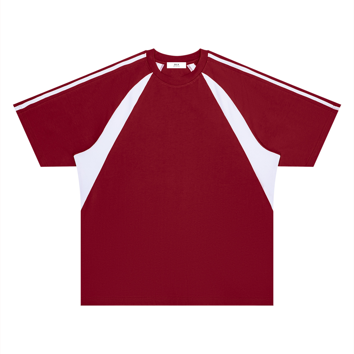 Wine Red with White