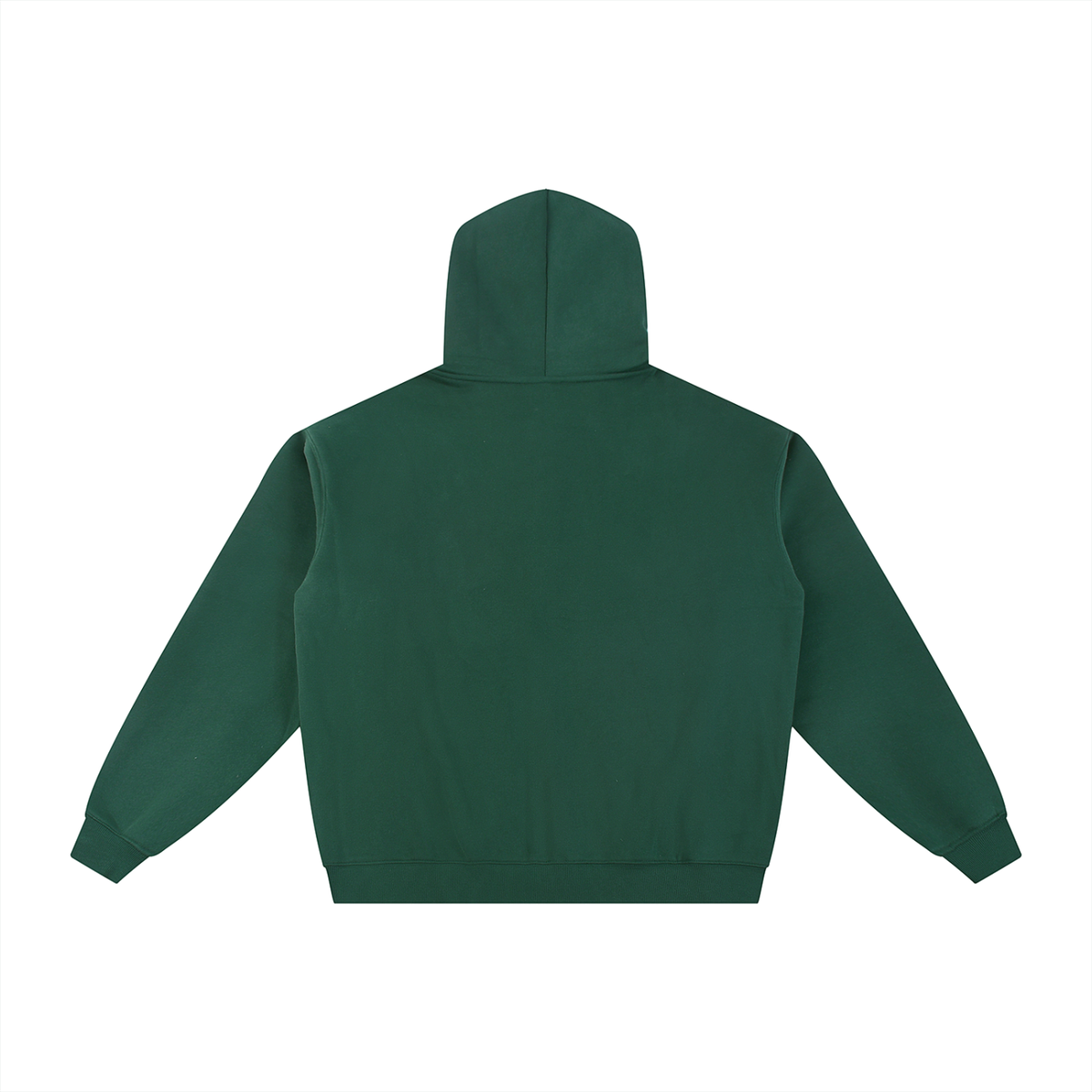 Greetings From Aspen Fleece Zip-Through Hoodie – Eden Green – back
