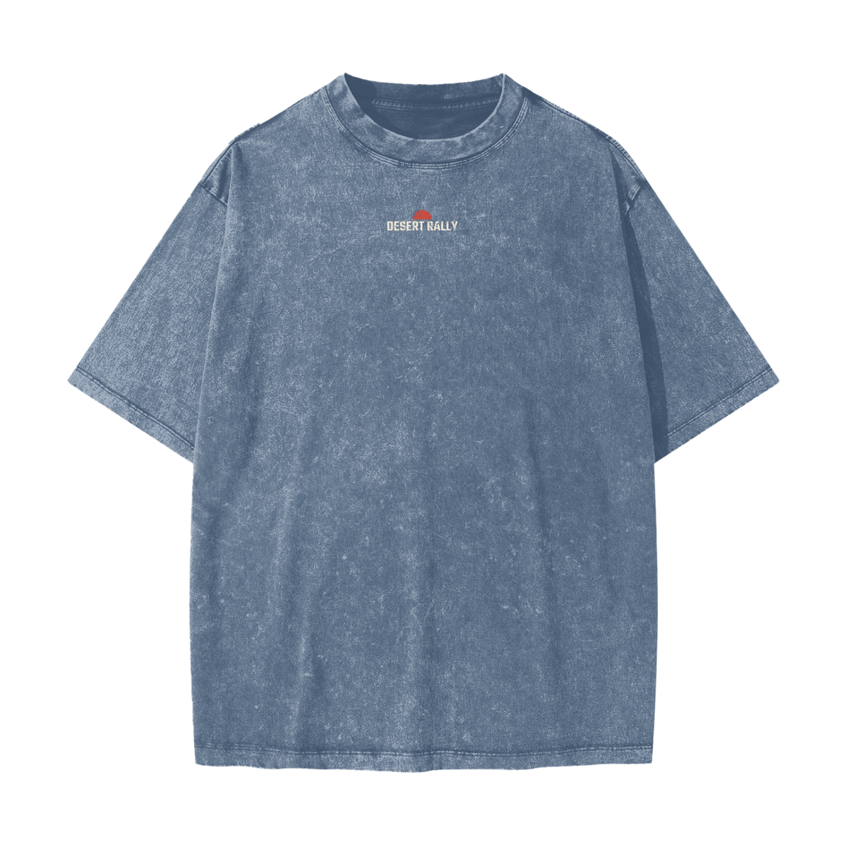 Desert Rally Heavyweight Tee – Blue Jeans – front