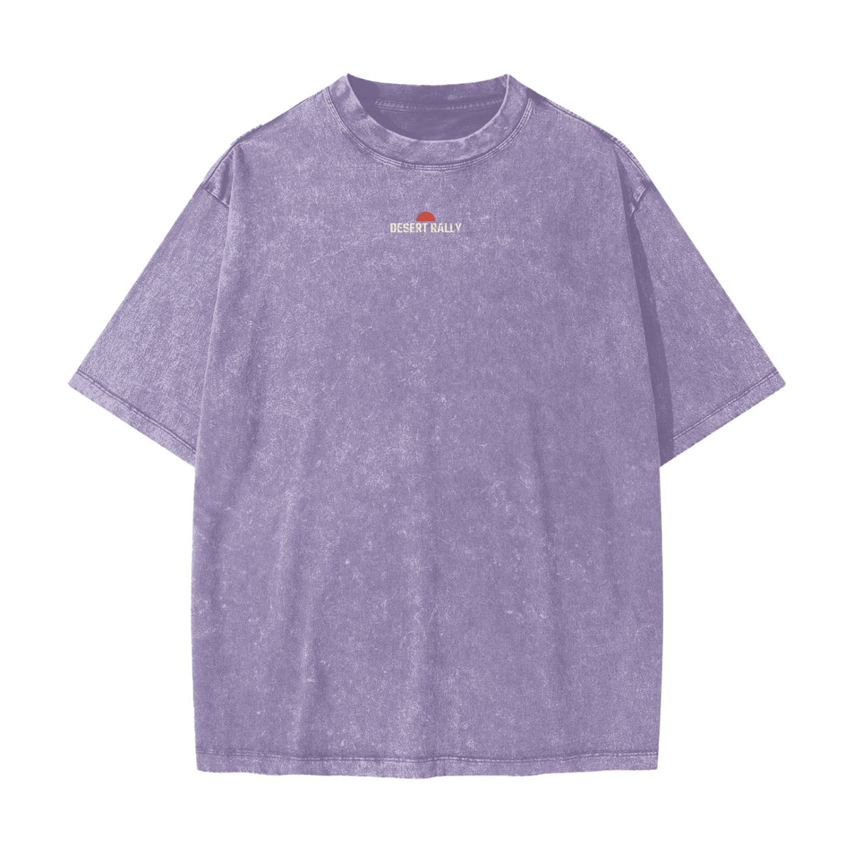 Desert Rally Heavyweight Tee – Light Purple – front