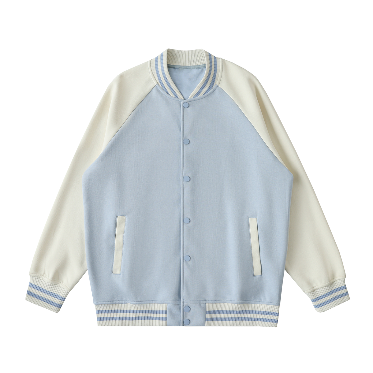 Light Blue with Apricot
