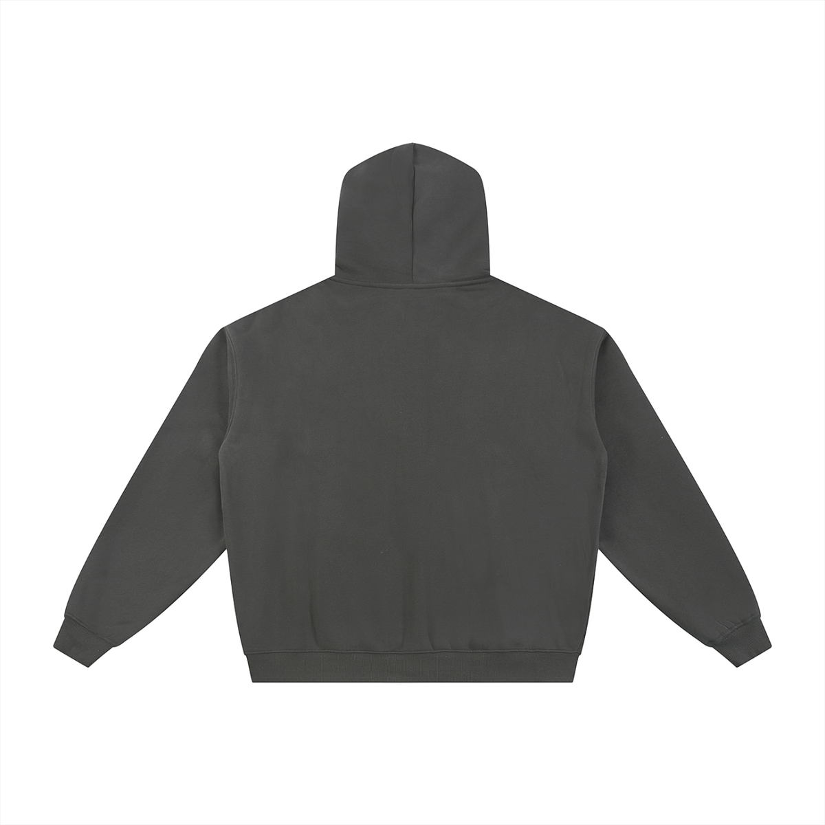 Greetings From Aspen Fleece Zip-Through Hoodie – Dark Gray – back