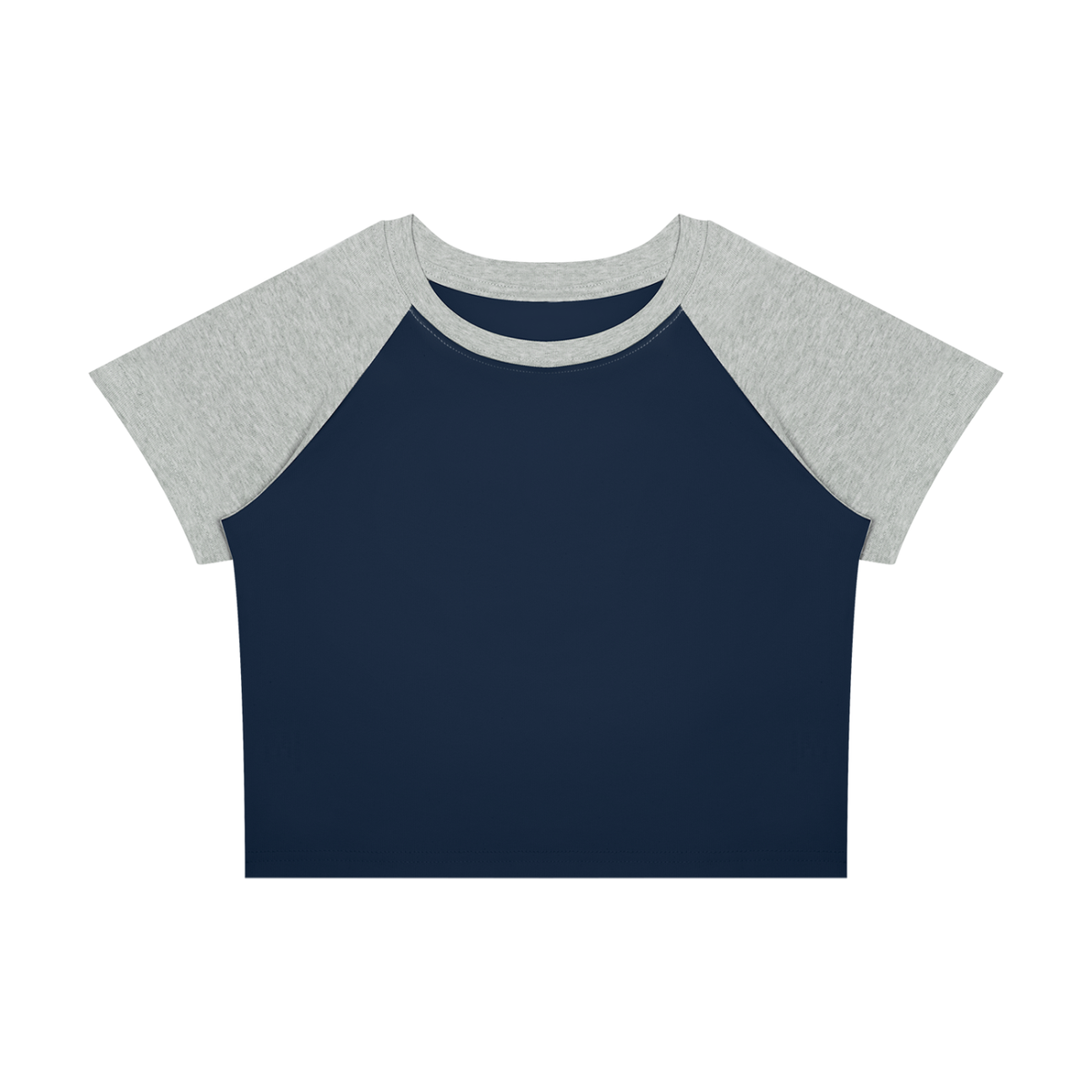 Navy Blue with Flower Gray
