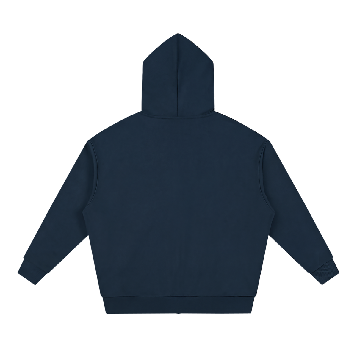 Atelier Blanc Loose Zip Hoodie – Navy Blue – back