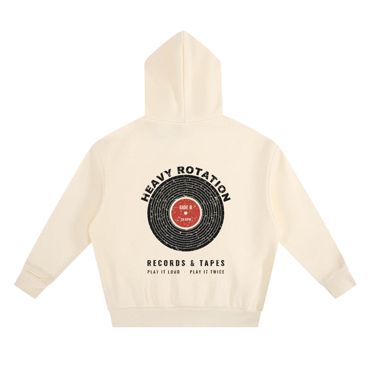 Heavy Rotation Heavyweight Hoodie – Light Apricot – back