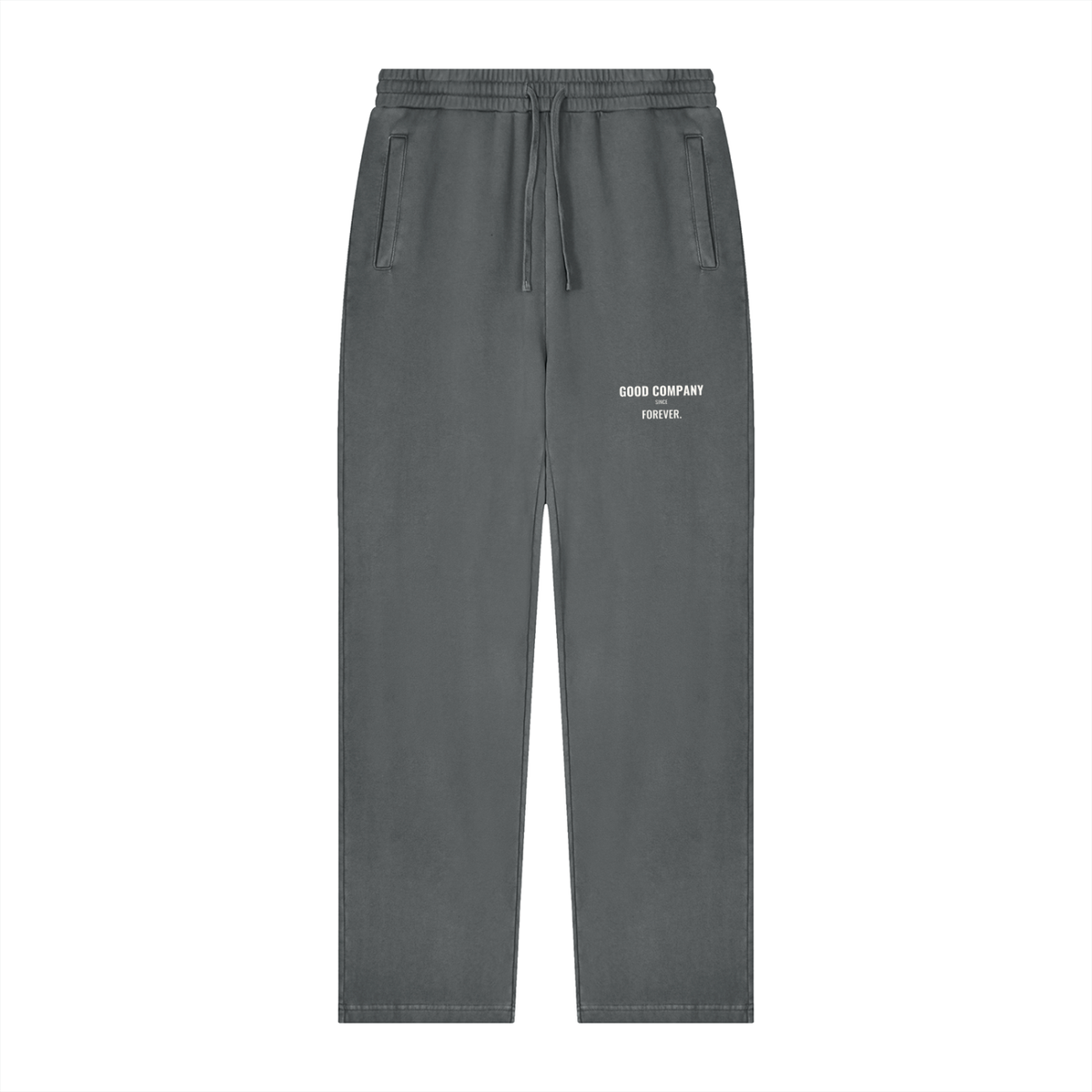 Good Company Vintage Wash Sweatpants – Dark Gray – front