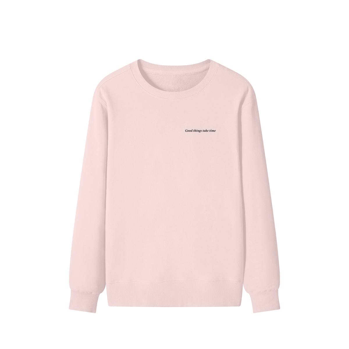 Good Things Sweatshirt – Light Pink – front