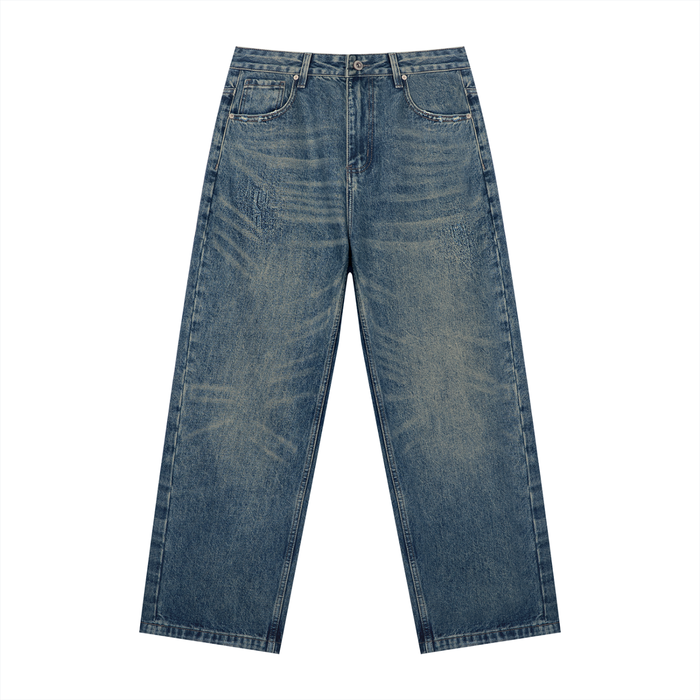 Vintage Wash Relaxed Jeans