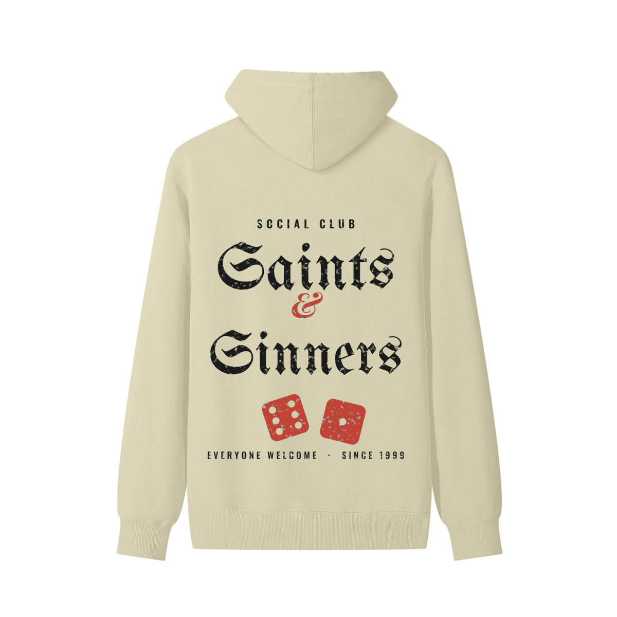 Saints & Sinners Hoodie – Khaki – back