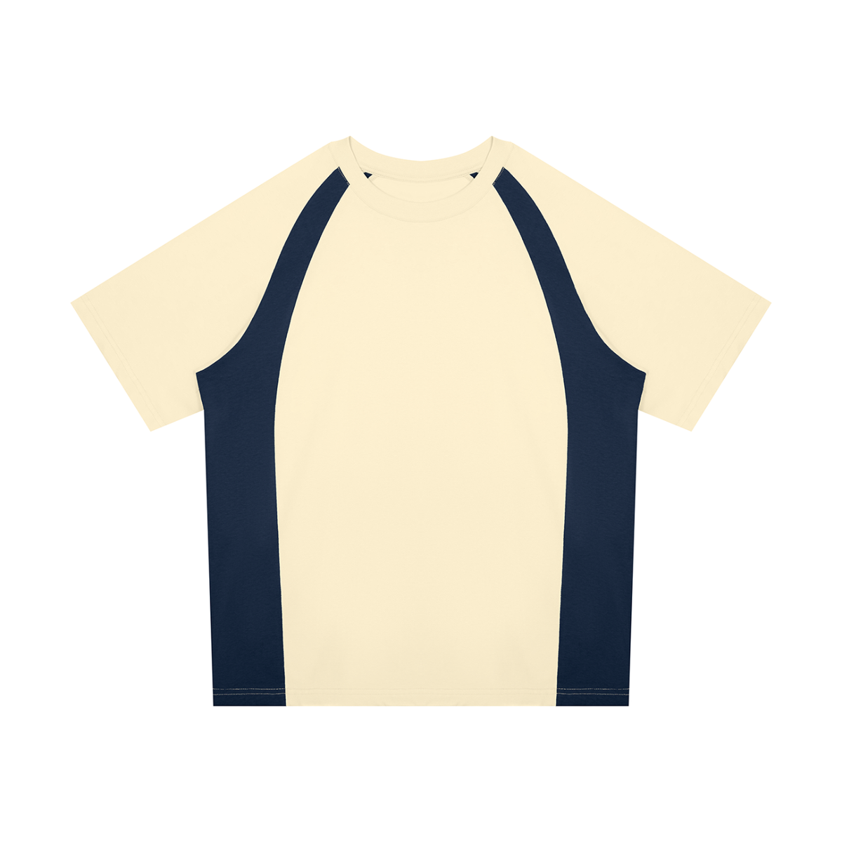 Apricot with Navy Blue