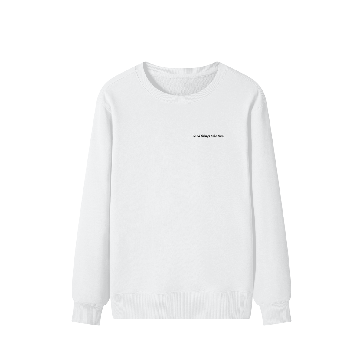 Good Things Sweatshirt – Lucent White – front