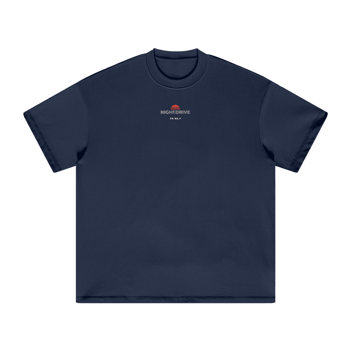 Night Drive Heavyweight Tee – Navy – front