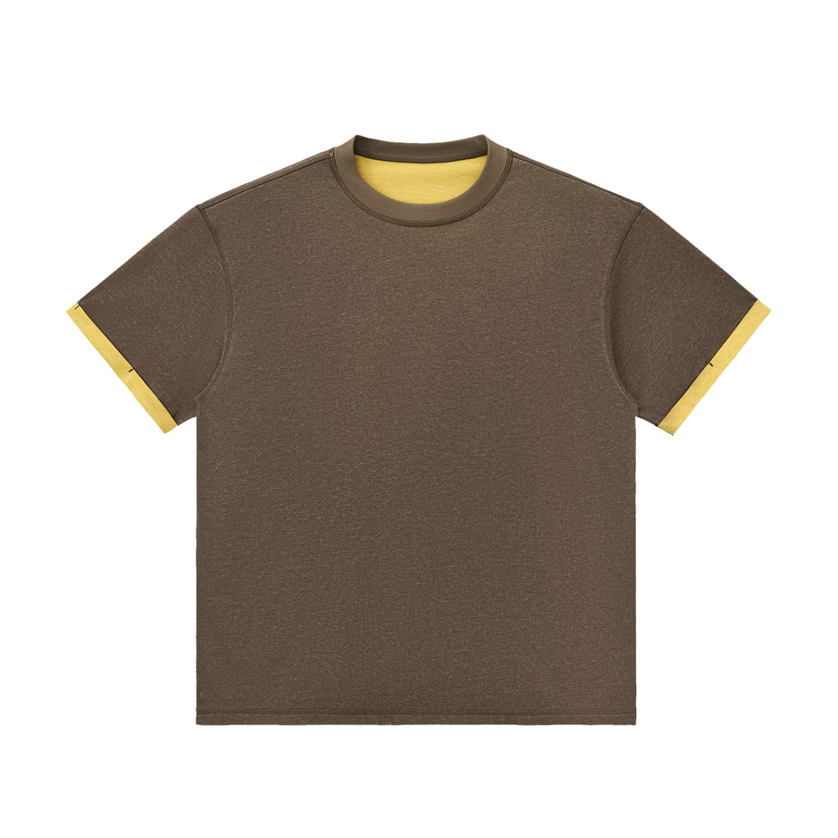 Contrast Cuffed T-Shirt