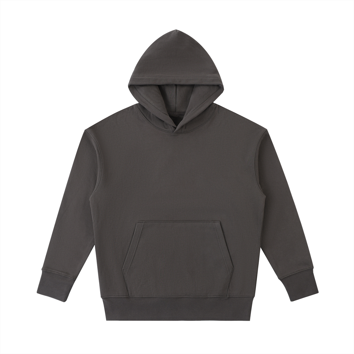 Essential Heavyweight Cotton Hoodie – Coffee & Dark Gray