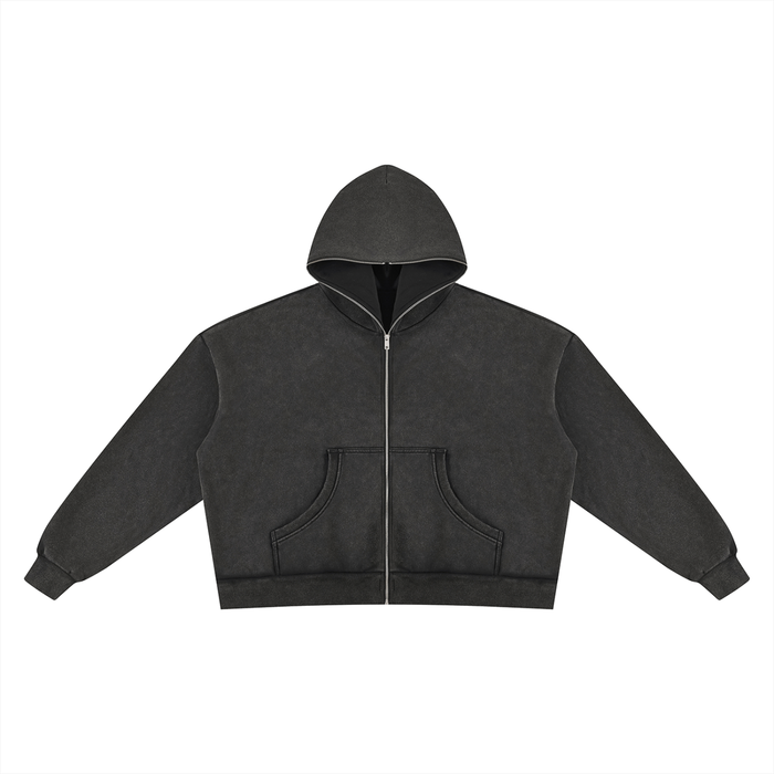 Vintage Wash Fleece Boxy Hoodie