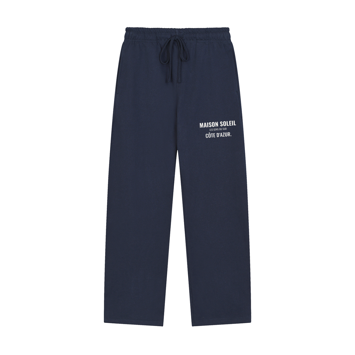 Maison Soleil Sweatpants – Navy Blue – front