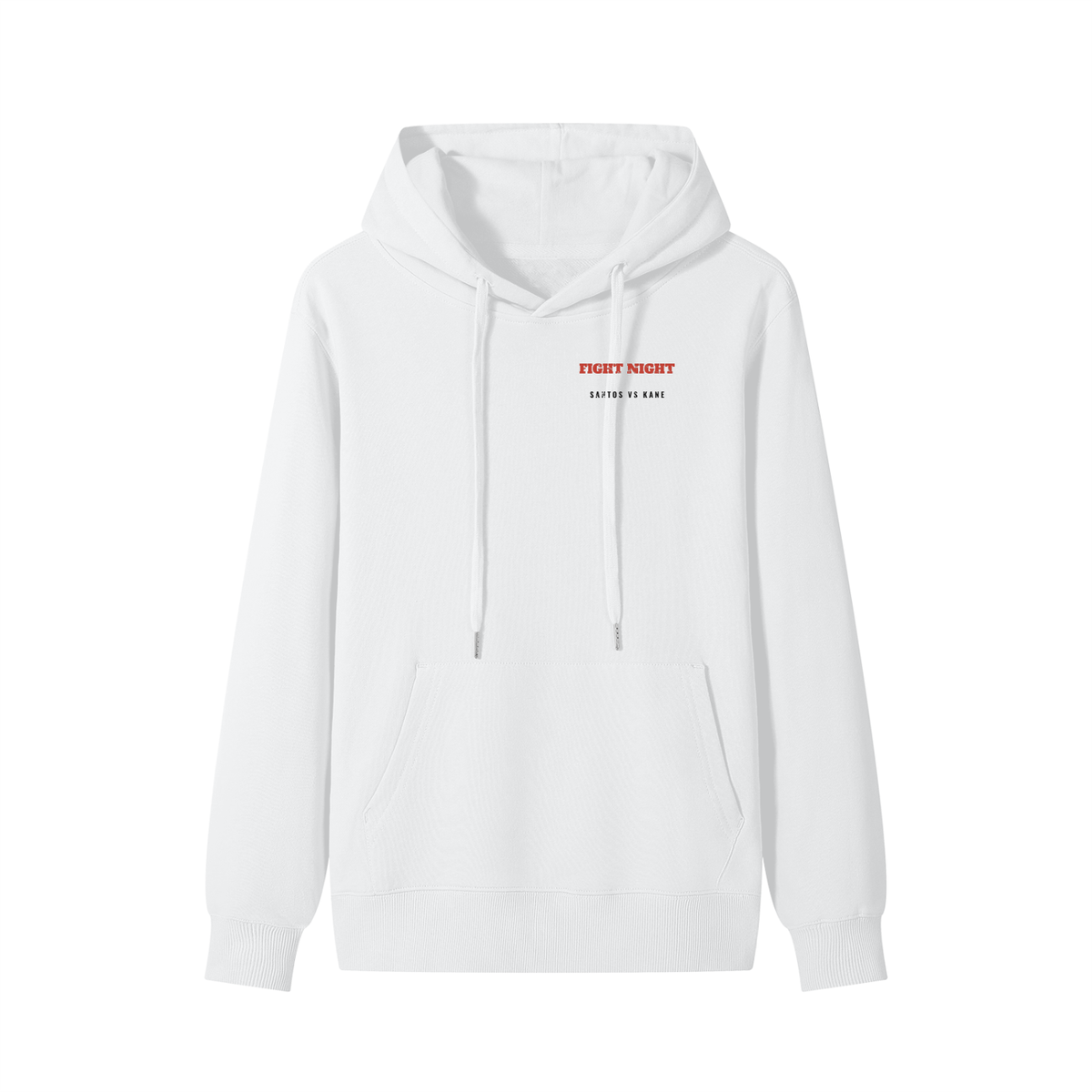 Fight Night Hoodie – Lucent White – front