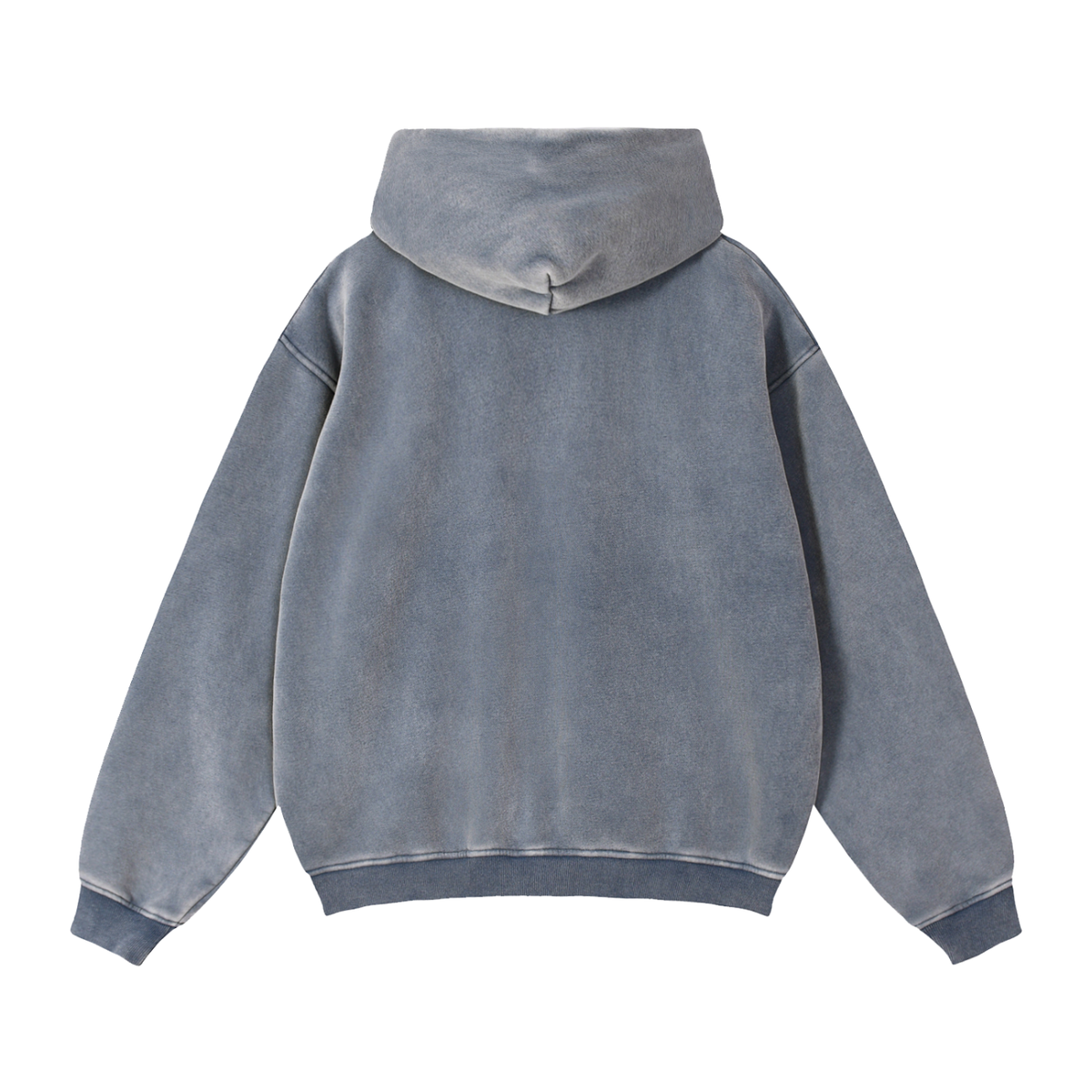Sunday League Boxy Zip Hoodie – Royal Blue – back