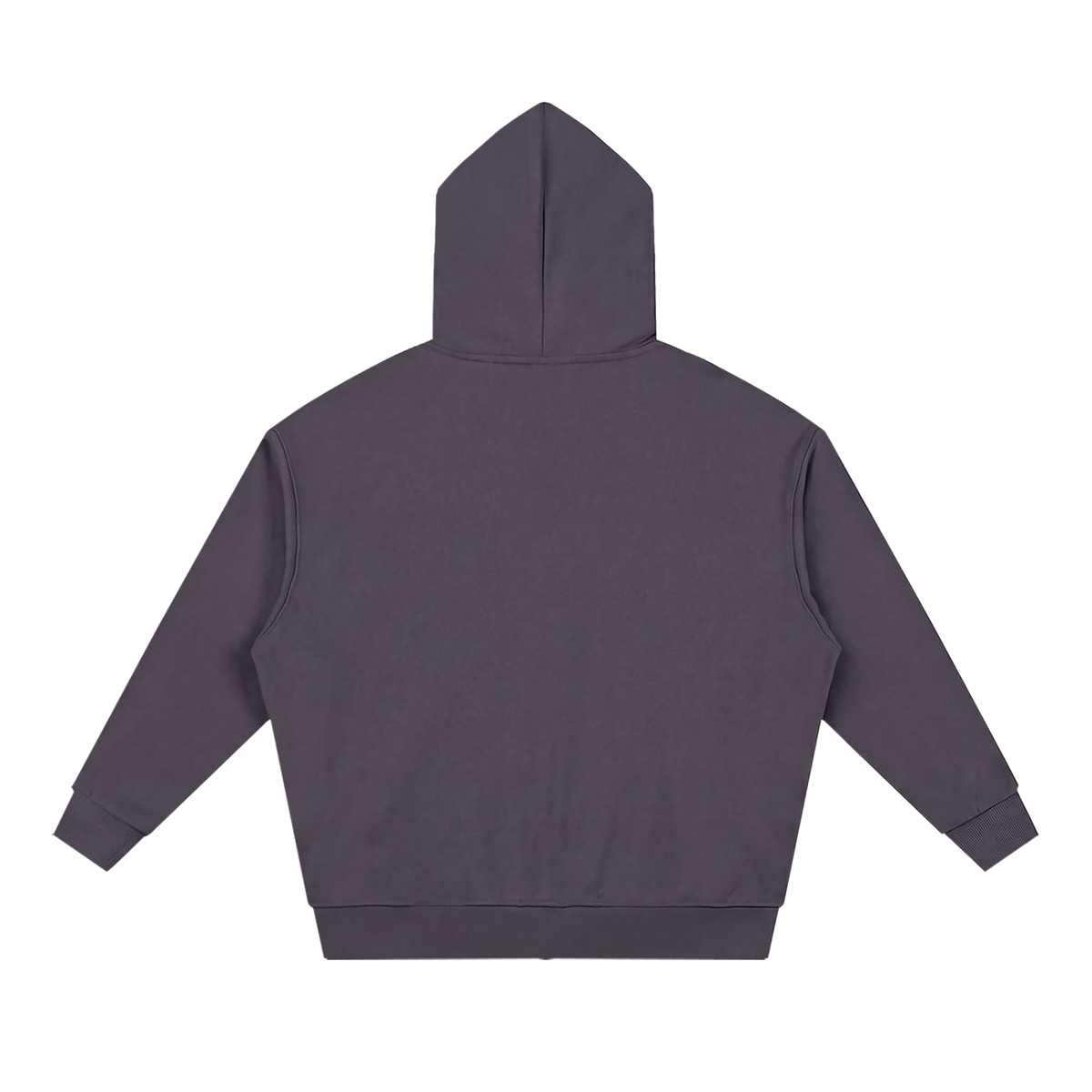 Atelier Blanc Loose Zip Hoodie – Plum Purple – back