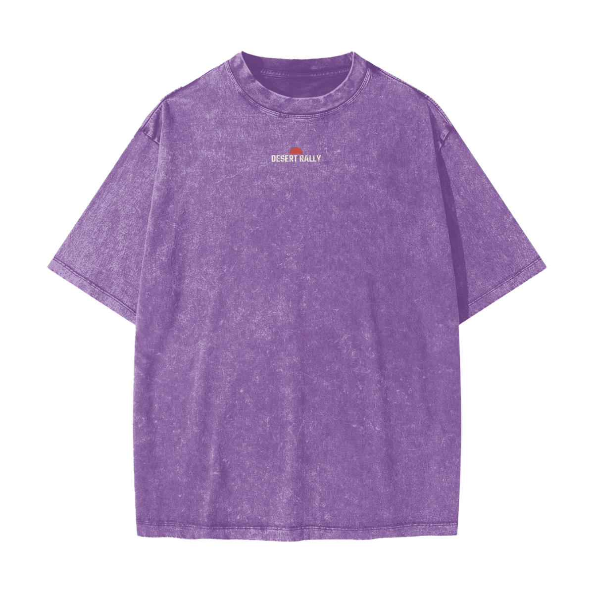 Desert Rally Heavyweight Tee – Purple – front