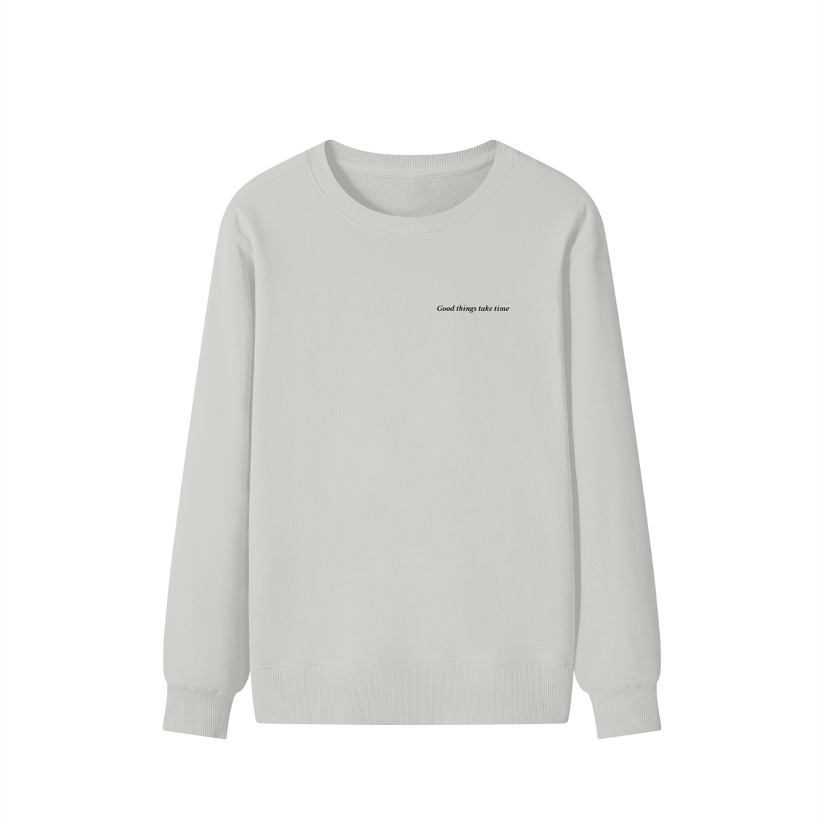 Good Things Sweatshirt – Hemp Ash – front