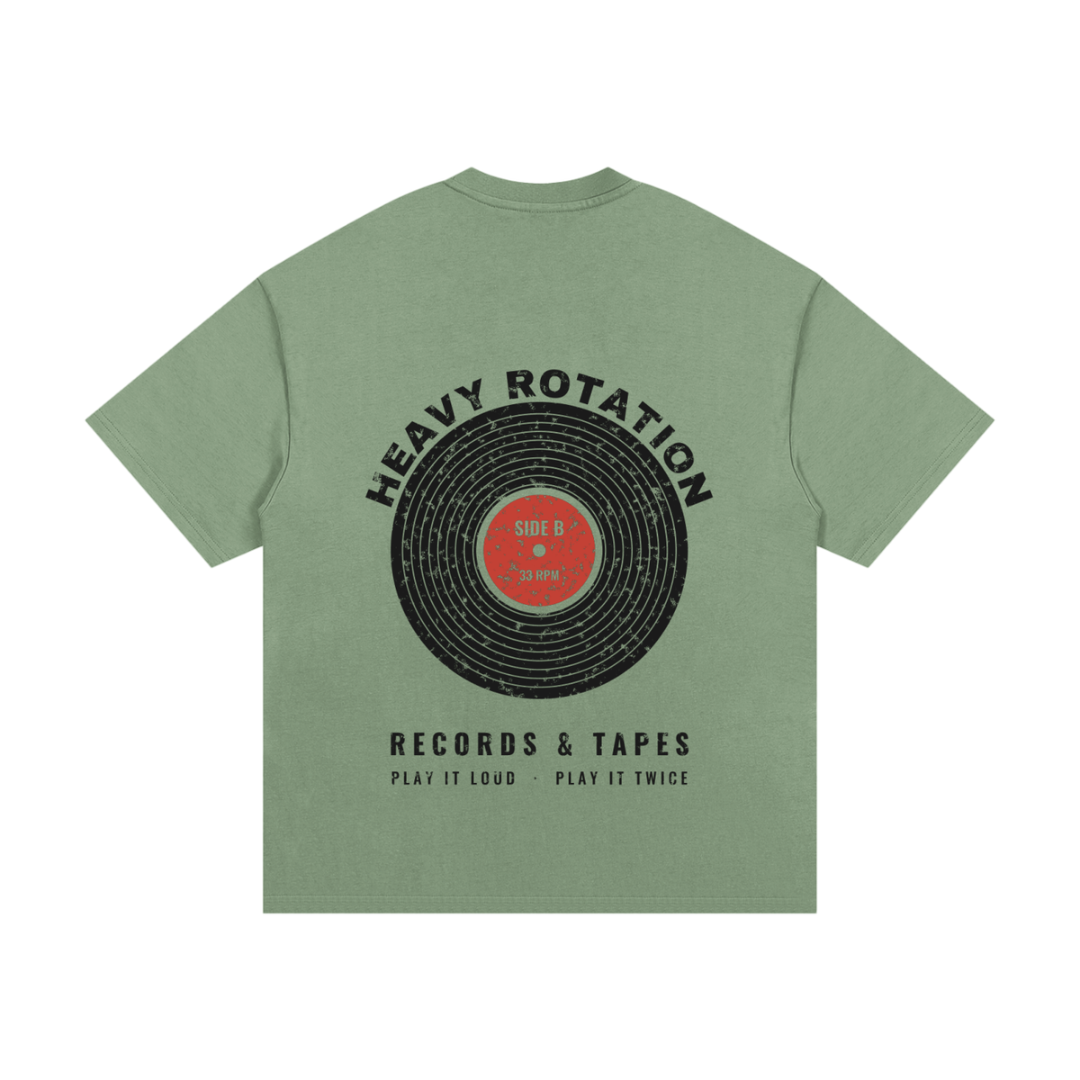 Heavy Rotation Heavyweight Tee – Light Green – back
