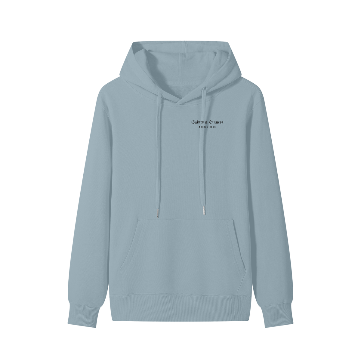 Saints & Sinners Hoodie – Haze Blue – front