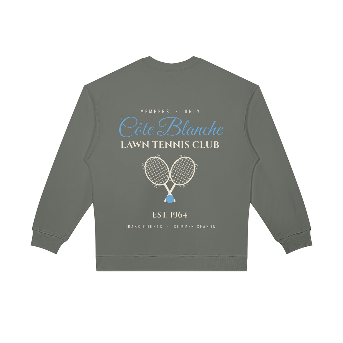Côte Blanche Oversized Sweatshirt – Gray – back