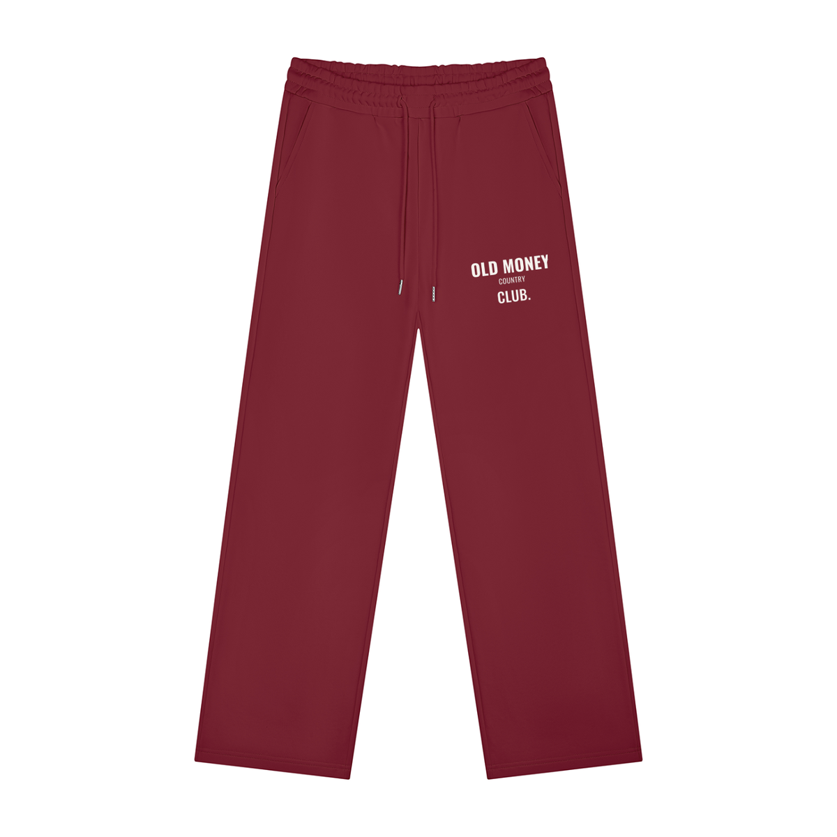 Old Money Heavyweight Sweatpants – Wine Red – front