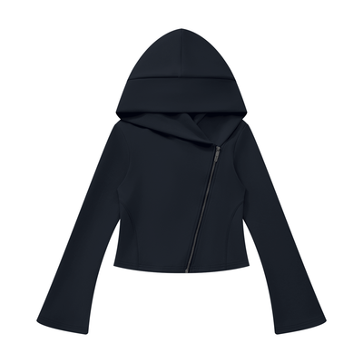 Bell Sleeve Zip Hoodie